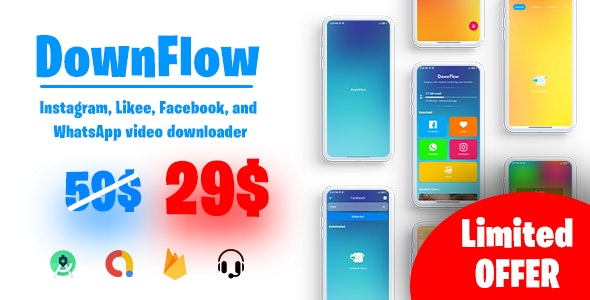 DownFlow v2 – Social media video downloader