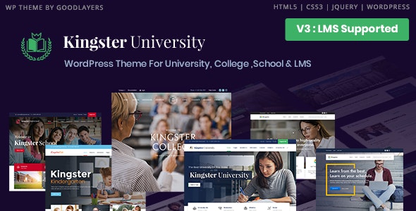 Kingster – Education, School WordPress 3.2.2