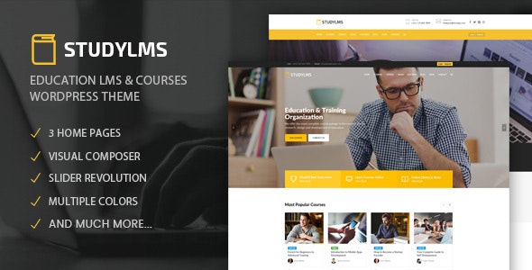 Studylms – Education LMS  Courses WordPress Theme