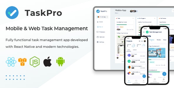 TaskPro | Mobile & Web Task Management App