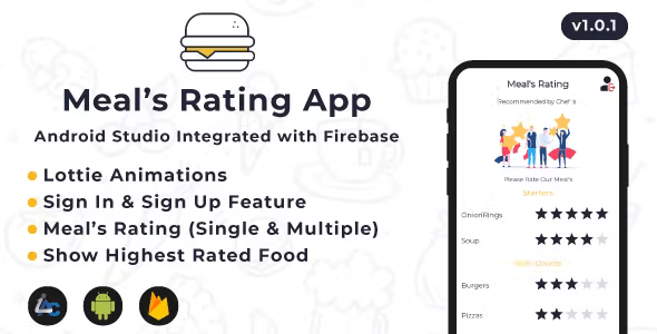 Meal’s Rating App – Android Studio Integrated with Firebase