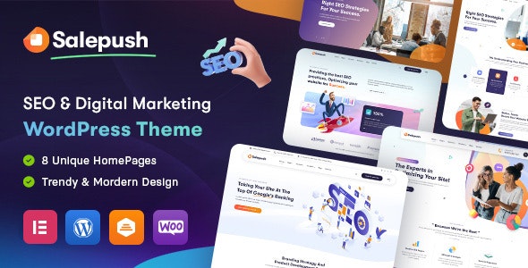 Salepush – SEO  Digital Marketing WordPress Theme