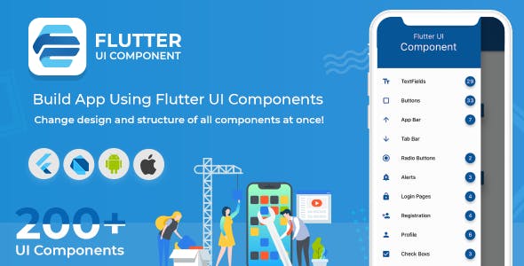 Flutter UI Component – Build App Using Material Design UI Kit