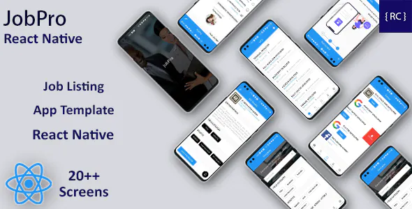 Job Listing App Template in React Native | JobPro