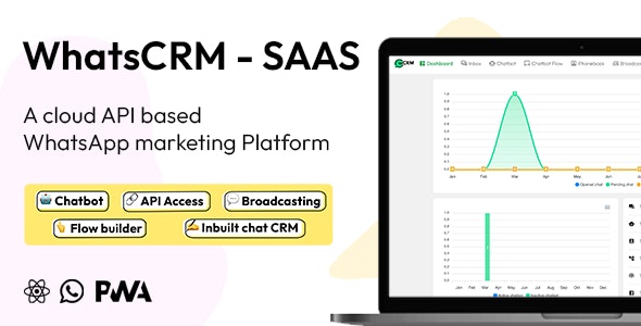 WhatsCRM – Chatbot, Flow Builder, API Access, WhatsApp CRM SAAS System 2.3