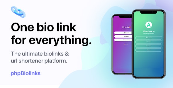 66biolinks – Bio Links, URL Shortener  QR Codes Generator (SAAS) [Extended License] 49.0.0