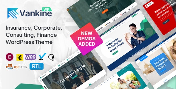 Vankine – Insurance  Consulting Business WordPress Theme