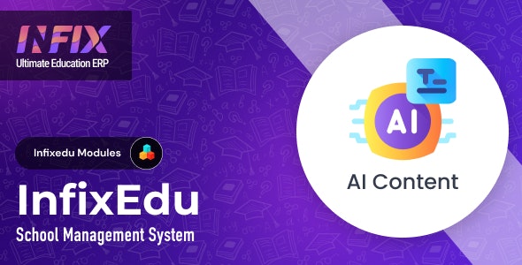 AI Content Module | InfixEdu School – School Management System Software