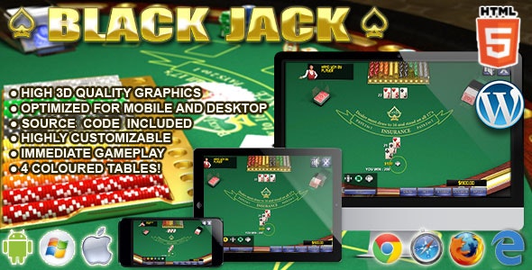 BlackJack 3D – HTML5 Casino Game