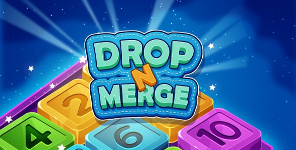 Drop N Merge – HTML5 Puzzle Game (Phaser 3)