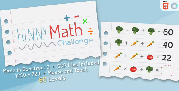 Funny Math Challenge – HTML5 Math game