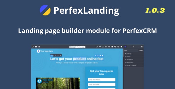 PerfexLanding – LandingPage builder for PerfexCRM