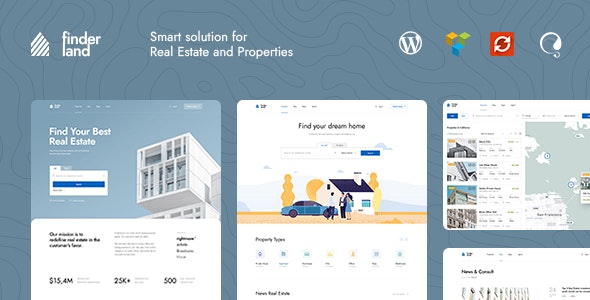 Finderland – Real Estate WordPress Theme