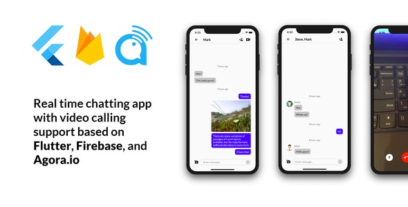 Flutter Firebase Chat – based on Flutter, Firebase, and Agora.io