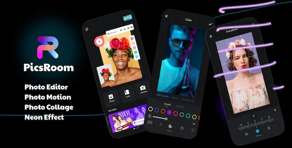 PicsRoom – Photo Editor & Photo Motion, Filters & Effects (Android 12 Support)