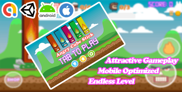 Angry Cube Sticks – Unity Android Game Template