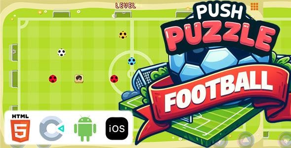 Push Puzzle Football – (HTML5|Construct 3) puzzle game