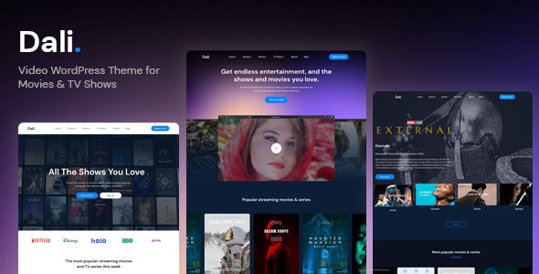 Dali – Movies  TV Shows WordPress Theme