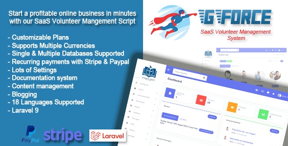 SaaS Volunter Management System – GForce