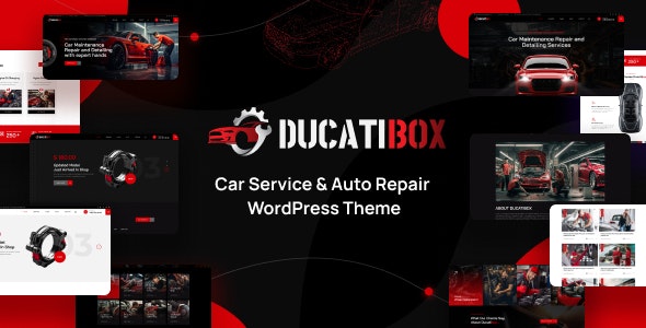 Ducatibox – Car Service  Auto Repair WordPress Theme