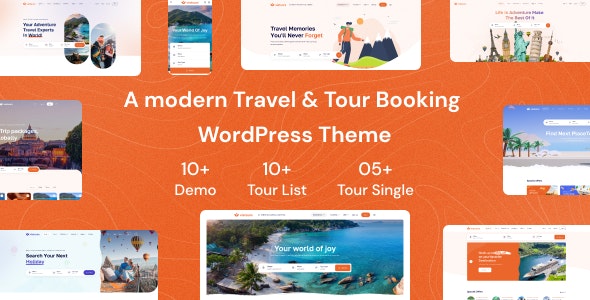 Tourio – Travel  Tour Booking WordPress Theme