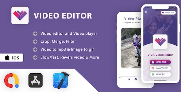 Video Editor  Video Player App – iOS App Source Code