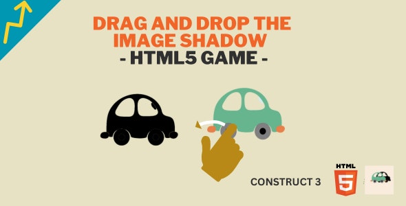 DRAG AND DROP IMAGE SHADOW GAME – HTML5 GAME