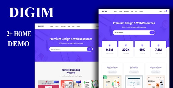 DIGIM – Digital Marketplace HTML Template