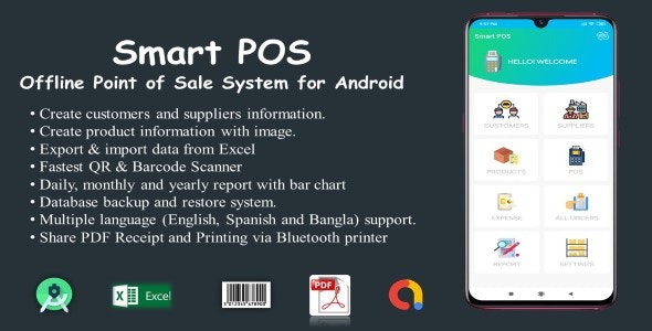 Smart POS-Offline Point of Sale System for Android 7.5