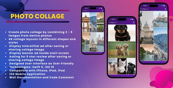 Photo Collage Maker Full Ready IOS App