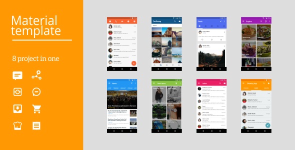 Android Material UI Template 4.0