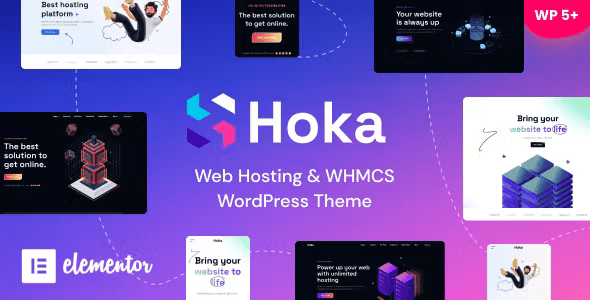 Hoka – Web SaaS  IT Solutions Elementor WordPress Theme 1.05