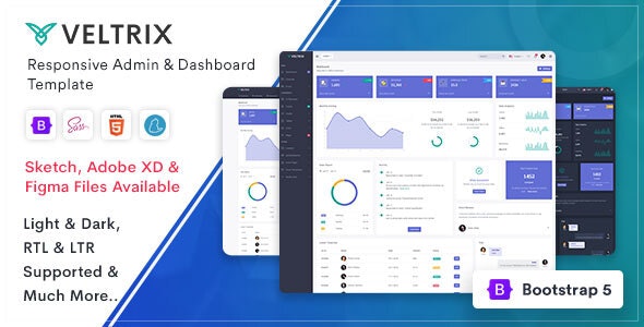 Veltrix – Admin & Dashboard Template