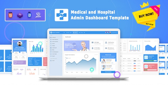 MedicalDash – Medical Admin and Hospital Dashboard Template