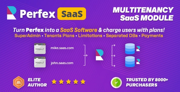 SaaS module for Perfex CRM – Multi Tenancy Support