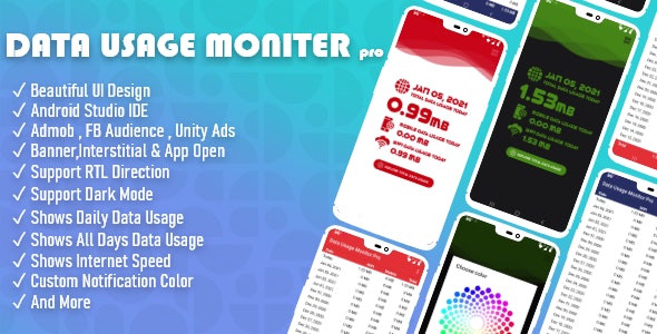 Data Usage Monitor Pro – with amazing UI