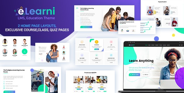 Online Learning & Education LMS WP Theme – eLearni