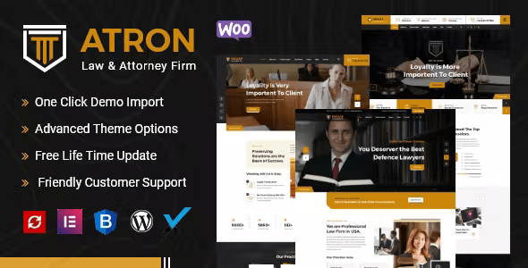 ATRON || Attorney  Lawyers WordPress Theme