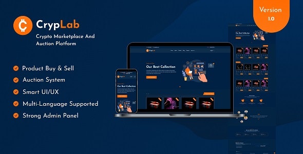 CrypLab – Crypto Marketplace And Auction Platform
