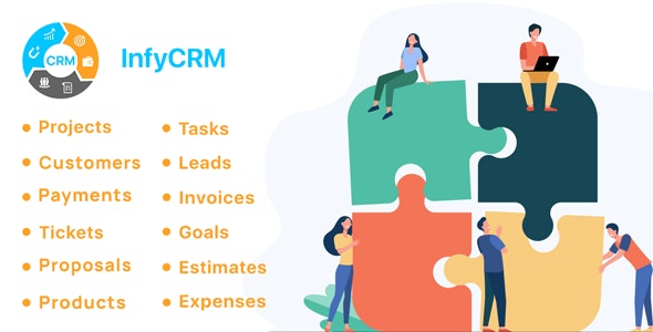 CRM – Laravel CRM with Project Management, Tasks, Leads, Invoices, Estimates and Goals