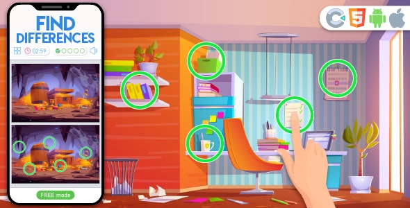 Find Differences – Html5 game, construct 3