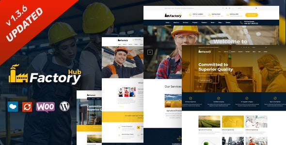 Factory HUB – Industry and Construction WordPress Theme