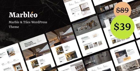 Marbléo – Marble  Tiles WordPress Theme