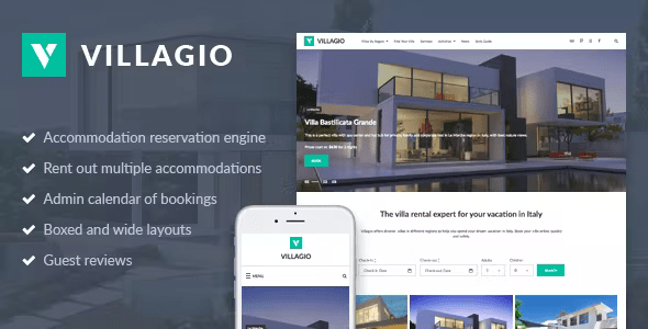 Vacation Rental WordPress Theme – Villagio 1.8.5