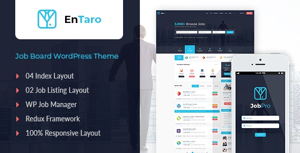 Entaro – Job Portal WordPress Theme