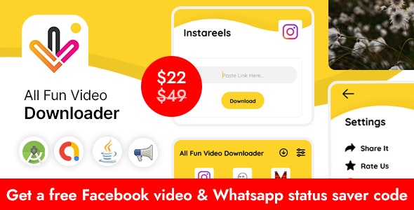 All Fun Video Downloader(Instareels, Zili, Mitron, Chingari, Roposo)