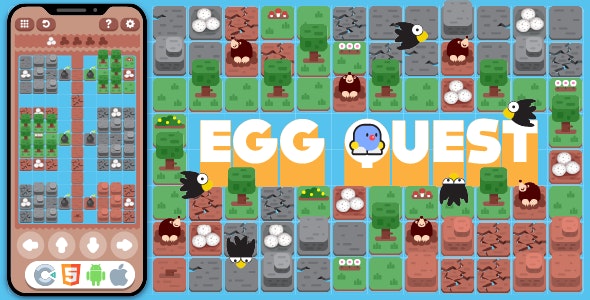 Premium Game – EggQuest HTML5 , Construct 3