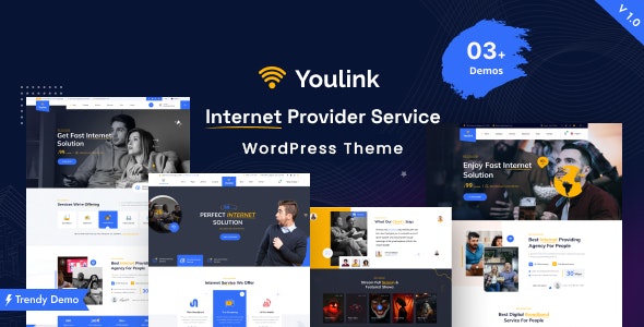 Youlink – Broadband  Internet Services WordPress Theme