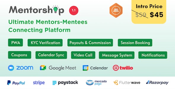 Mentorship – Ultimate Mentors Mentees Connecting Platform [Extended License]