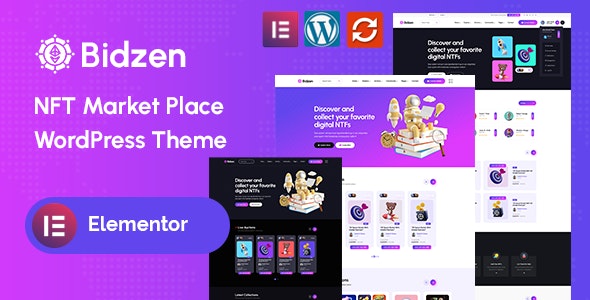 Bidzen – NFT Marketplace WordPress Theme